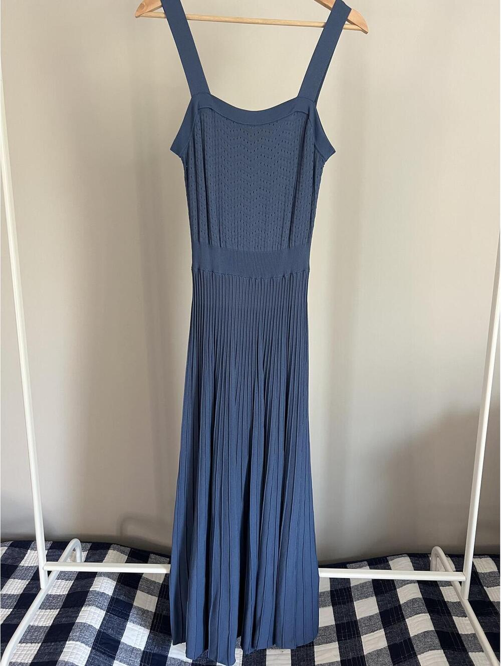 Allison New York Sleeveless Knit Mason Dress, French Blue, Large